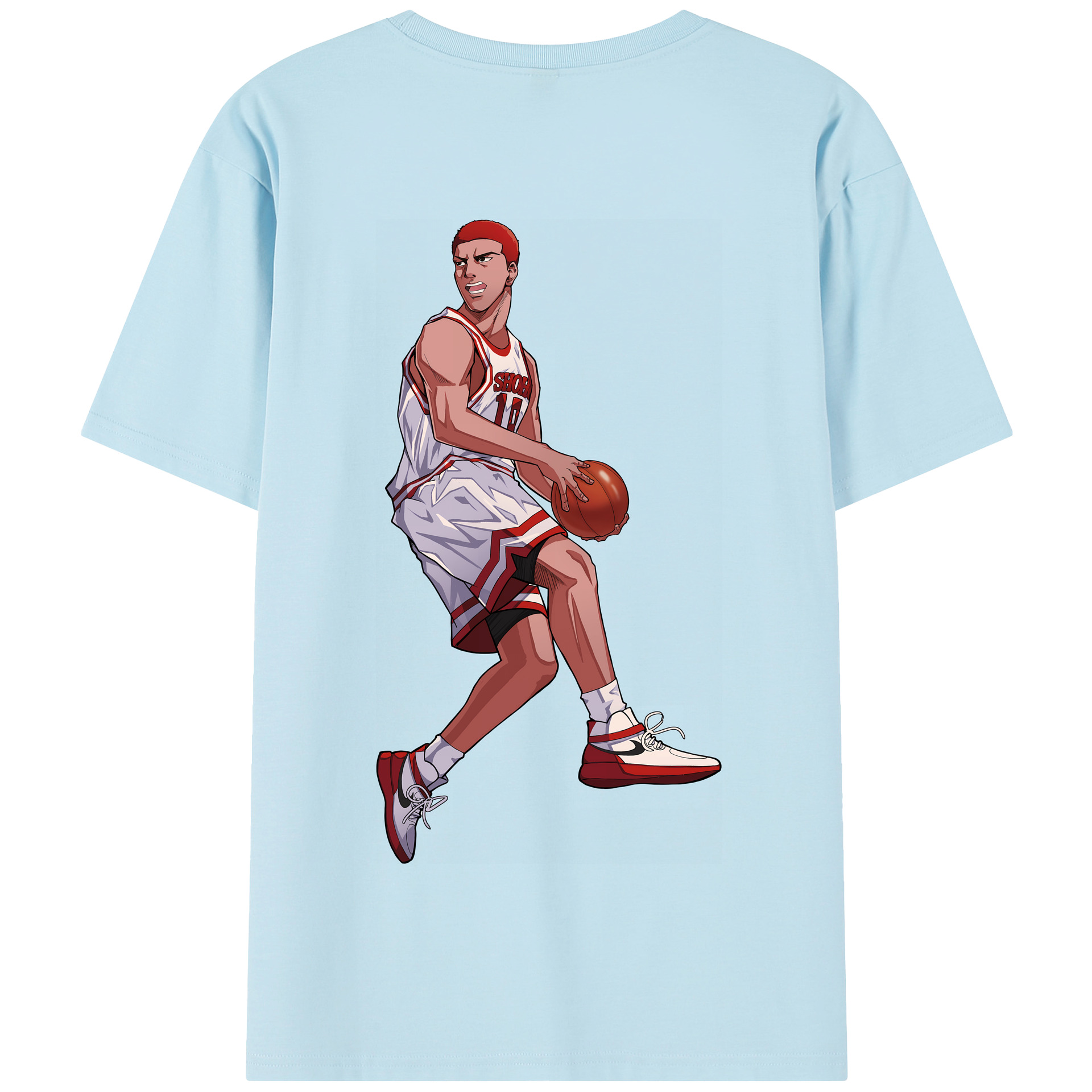 SLAM DUNK／スラムダンク 綿100％半袖Tシャツ（背面プリント）